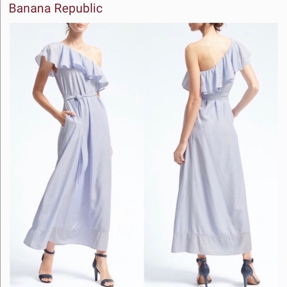 Banana Republic One Shoulder Maxi